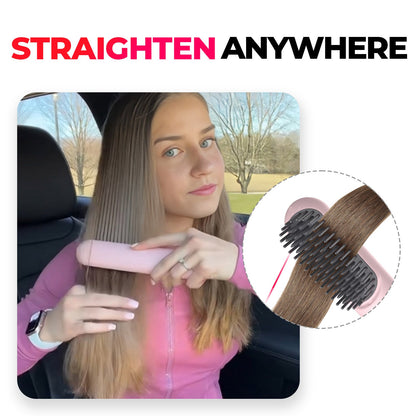 Portable Cordless Hair Styler Brush for Straight Curl