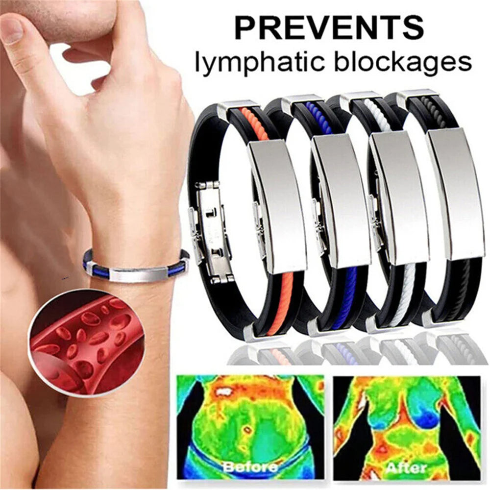 Slim Ionic Detox Wristband for Lymph Drainage