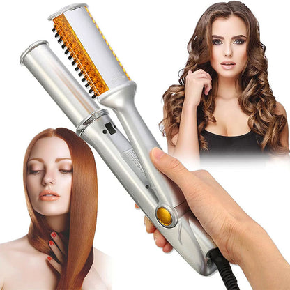 Premium 2 in 1 Rotating Ceramic Hair Straightening Brush
