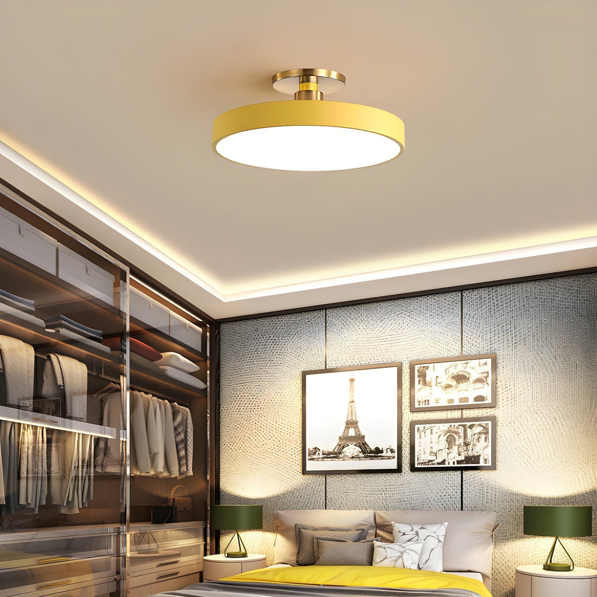 Sleek LED Ceiling Light Fixtures for Home Office Use