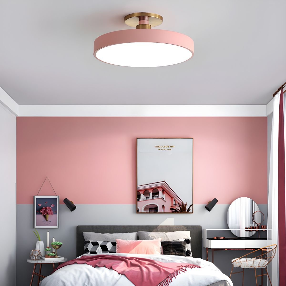 Sleek LED Ceiling Light Fixtures for Home Office Use