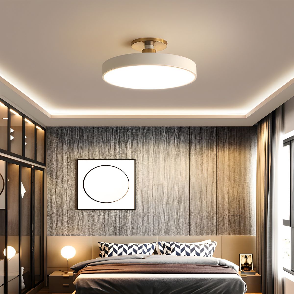 Sleek LED Ceiling Light Fixtures for Home Office Use - Cofik