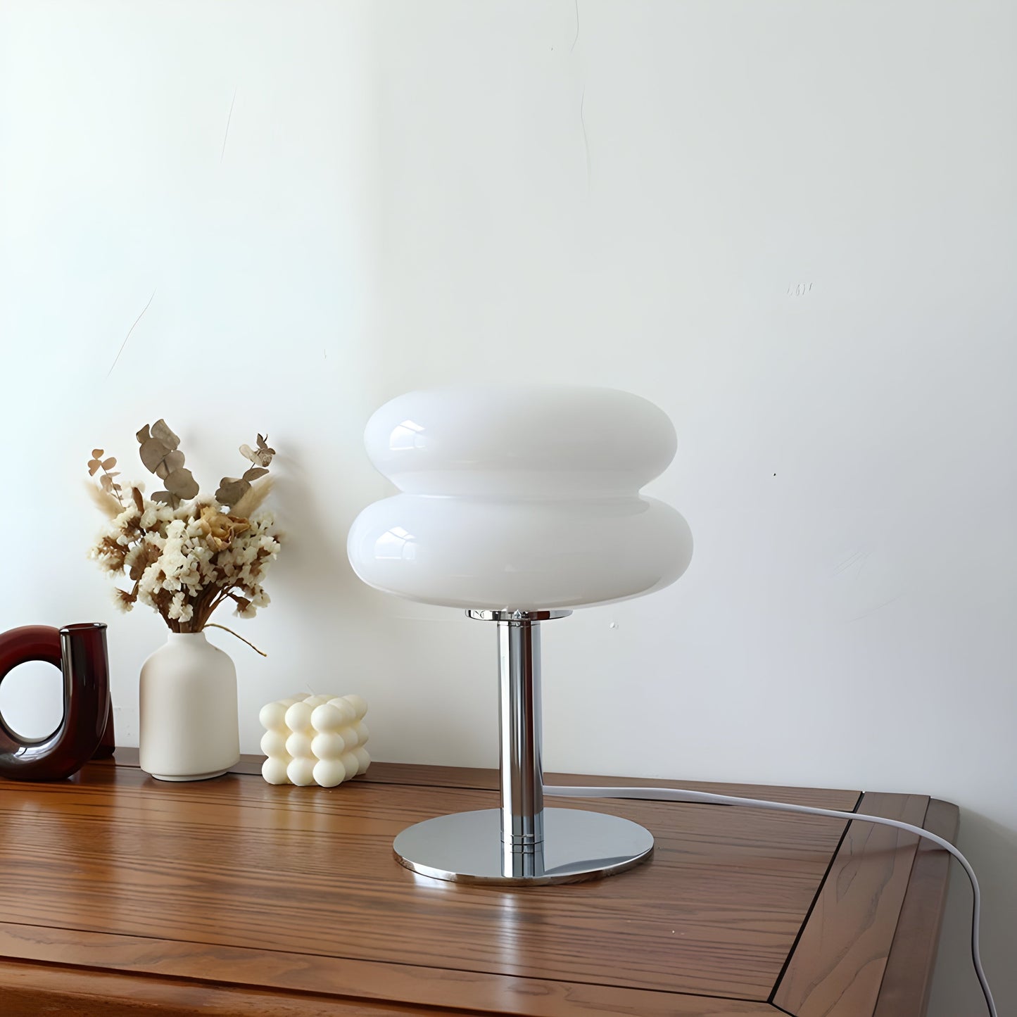 Elegant Glass LED Desk Table Lamp
