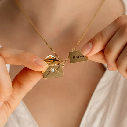 Heartfelt Love Letter Pendant Necklace - Cofik