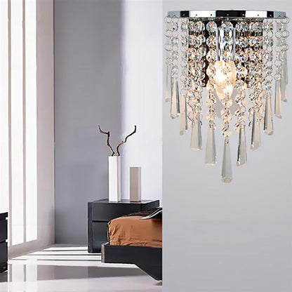 Luxury Glass Drop Crystal Wall Lamps