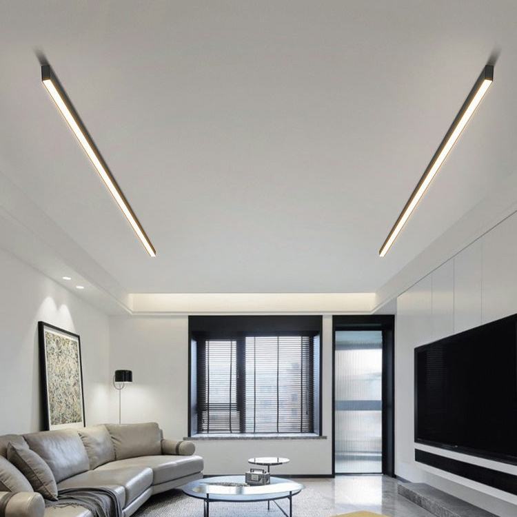 Contemporary Silver LED Overhead Lamp