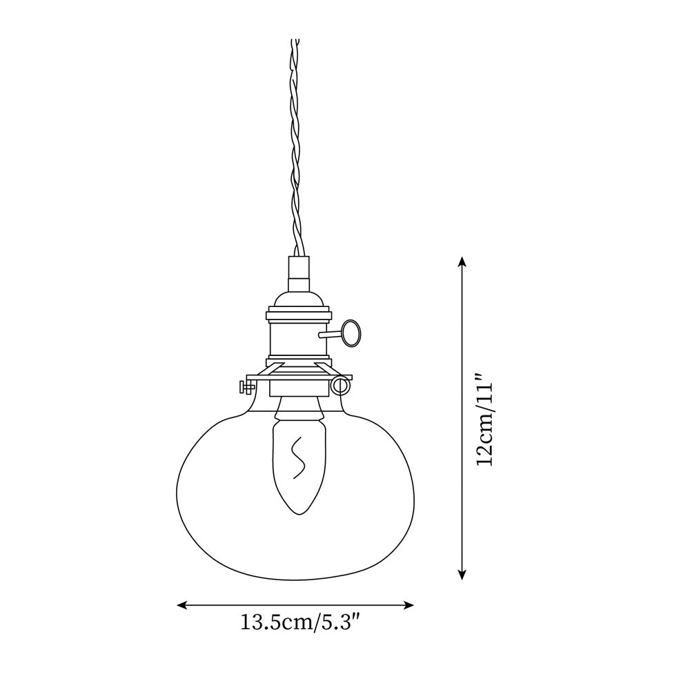 Elegant Glass Brass Pendant Ceiling Light Fixture