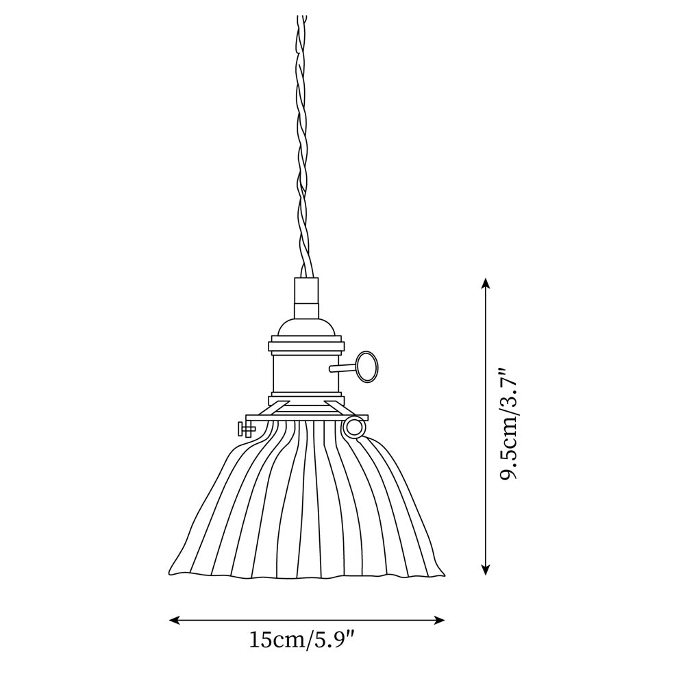 Elegant Glass Brass Pendant Ceiling Light Fixture