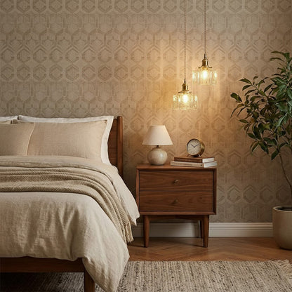 Brass Glass Pendant Light Adjustable Ceiling Lamp