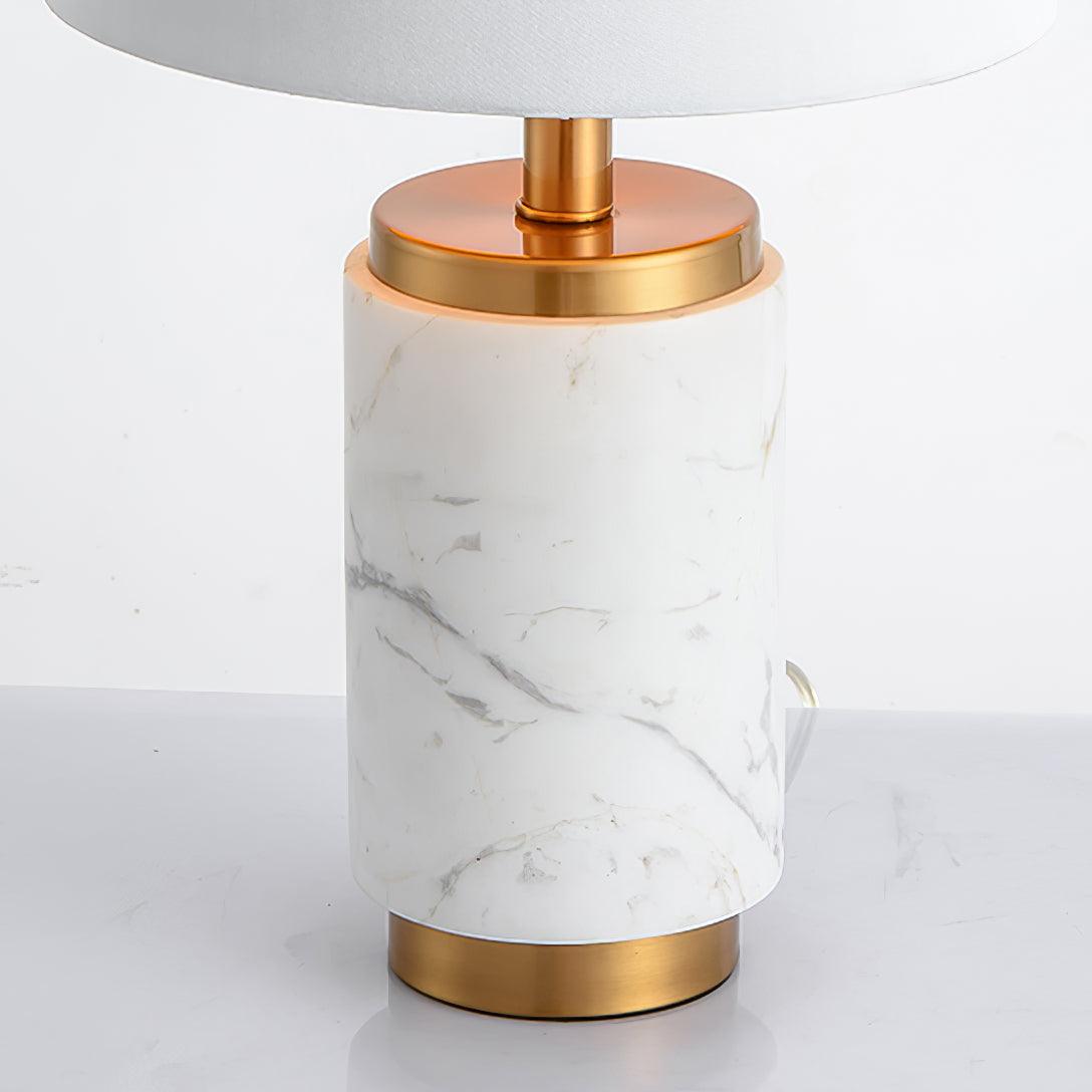 Elegant White Marble Table Light