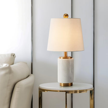 Elegant White Marble Table Light