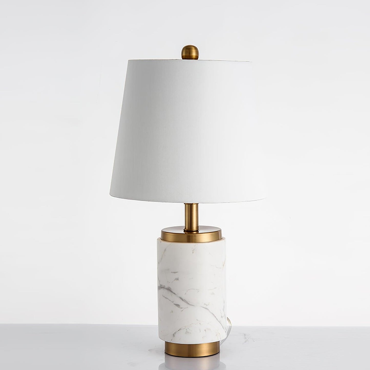 Elegant White Marble Table Light