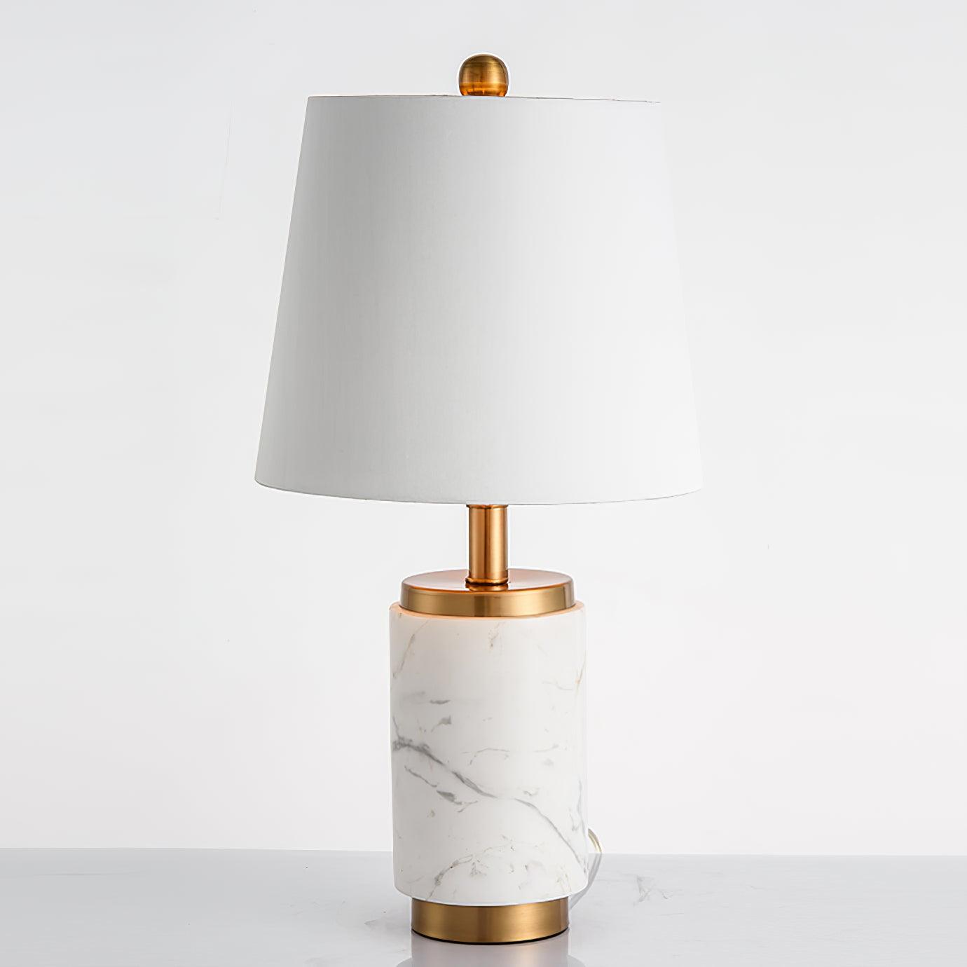 Elegant White Marble Table Light