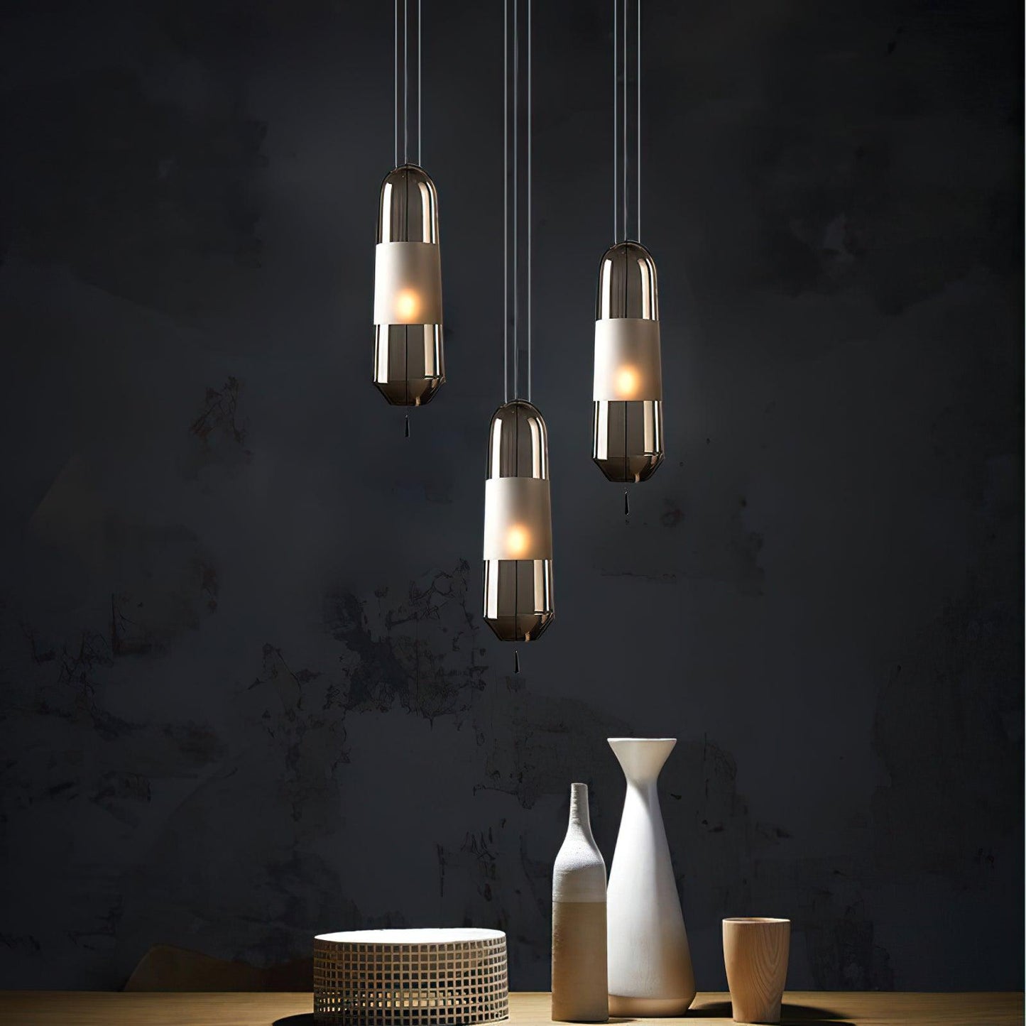 Elegant Glass Drop Ceiling Light