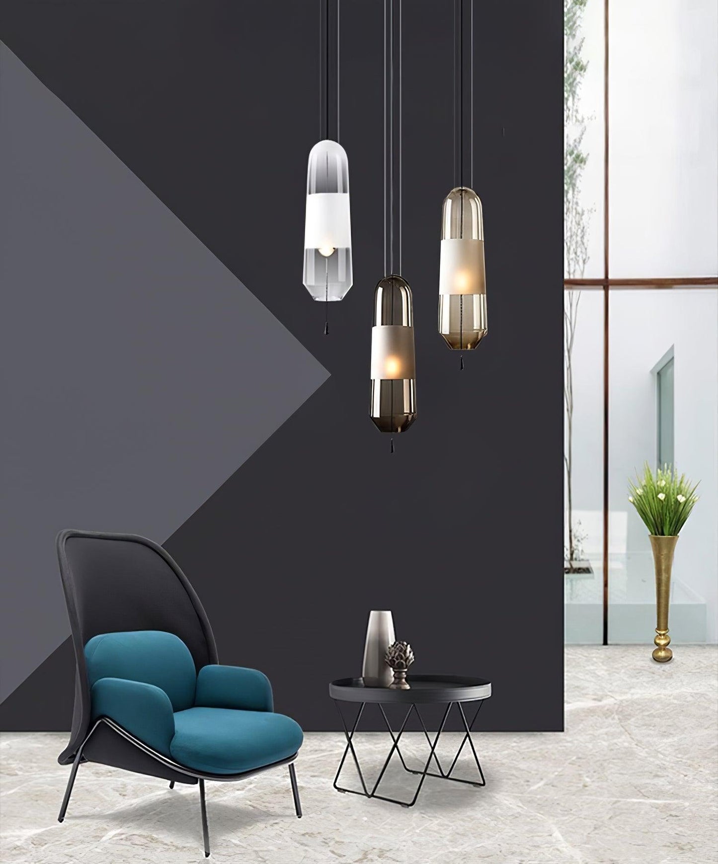 Elegant Glass Drop Ceiling Light