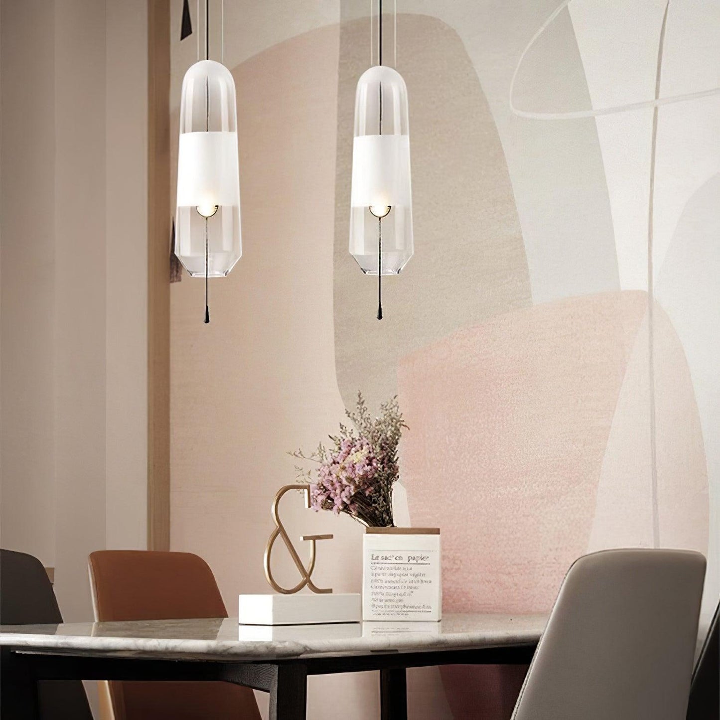 Elegant Glass Drop Ceiling Light