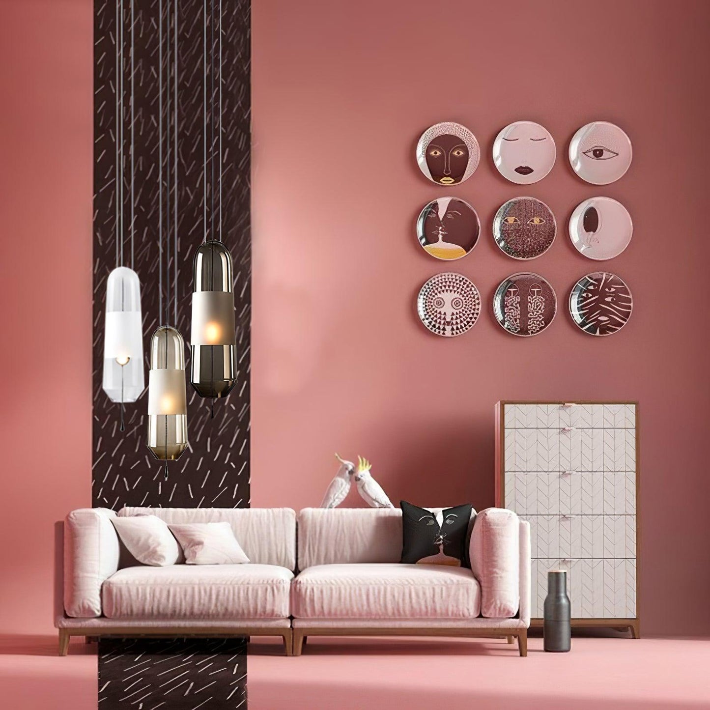 Elegant Glass Drop Ceiling Light