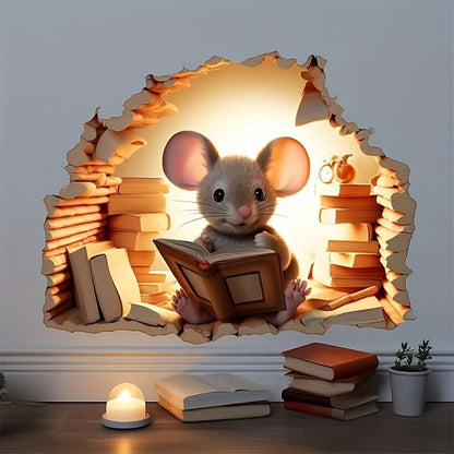 Fun Cartoon Mouse Wall Decals for Kids Rooms