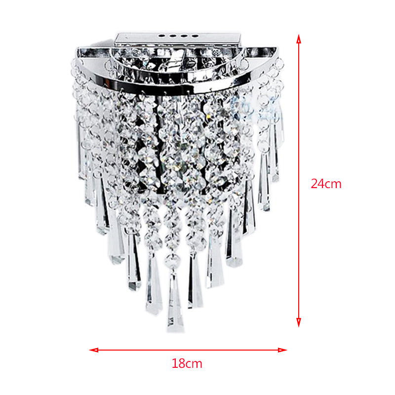 Luxury Glass Drop Crystal Wall Lamps