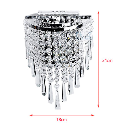 Luxury Glass Drop Crystal Wall Lamps