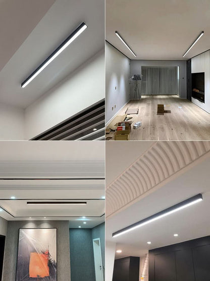 Contemporary Silver LED Overhead Lamp