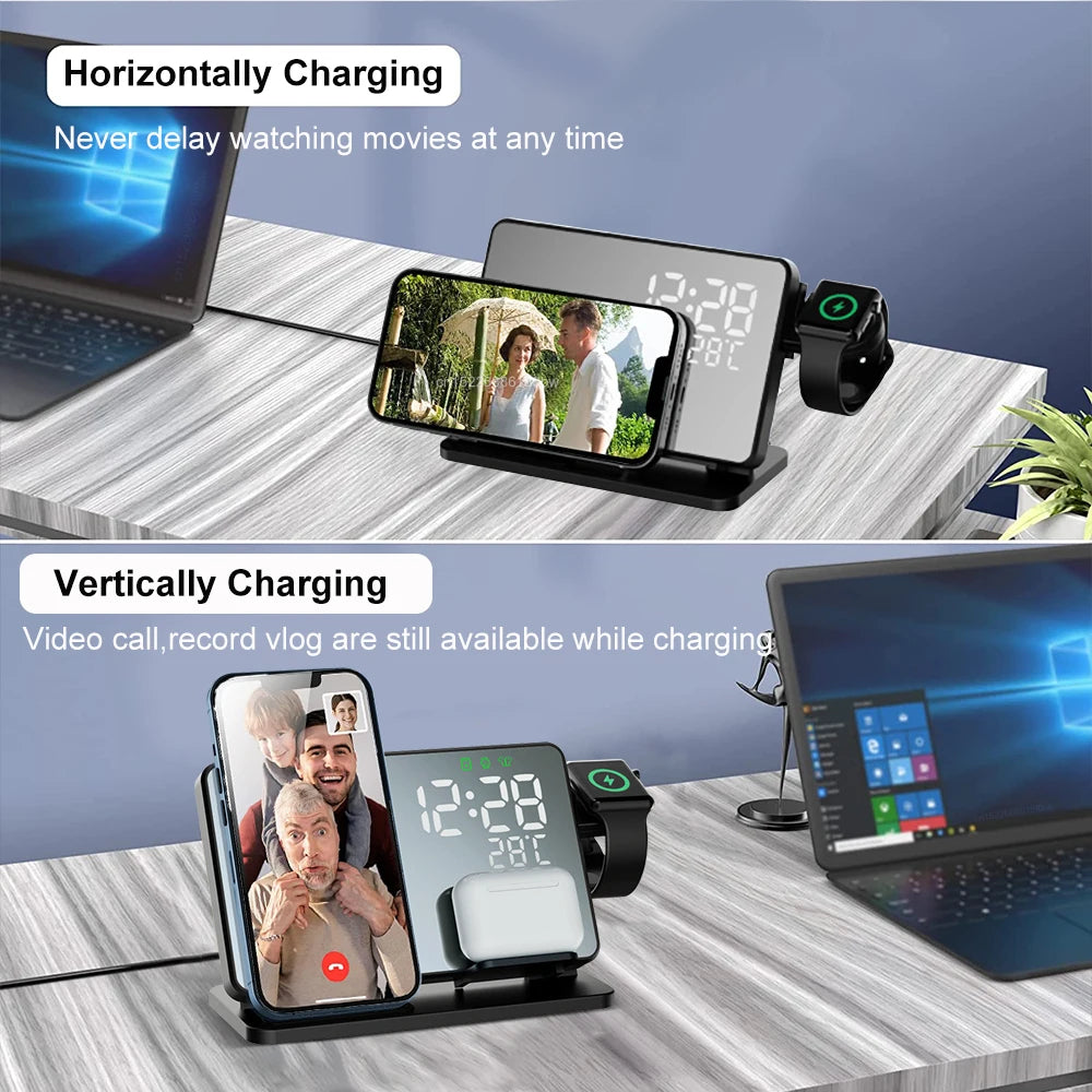 Wireless Fast Charging Station for iPhone & AirPods
