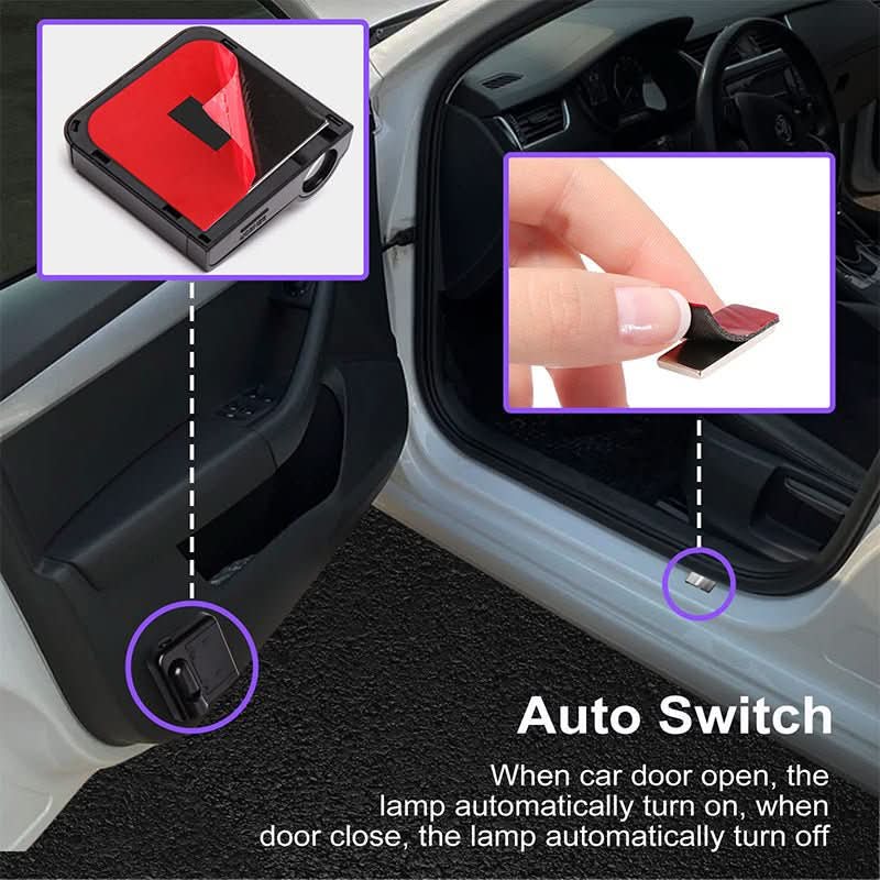 Universal Wireless Car Door LED Logo Projector