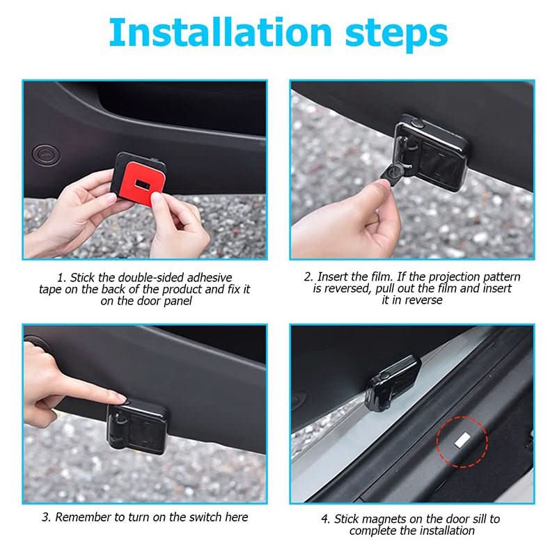 Universal Wireless Car Door LED Logo Projector