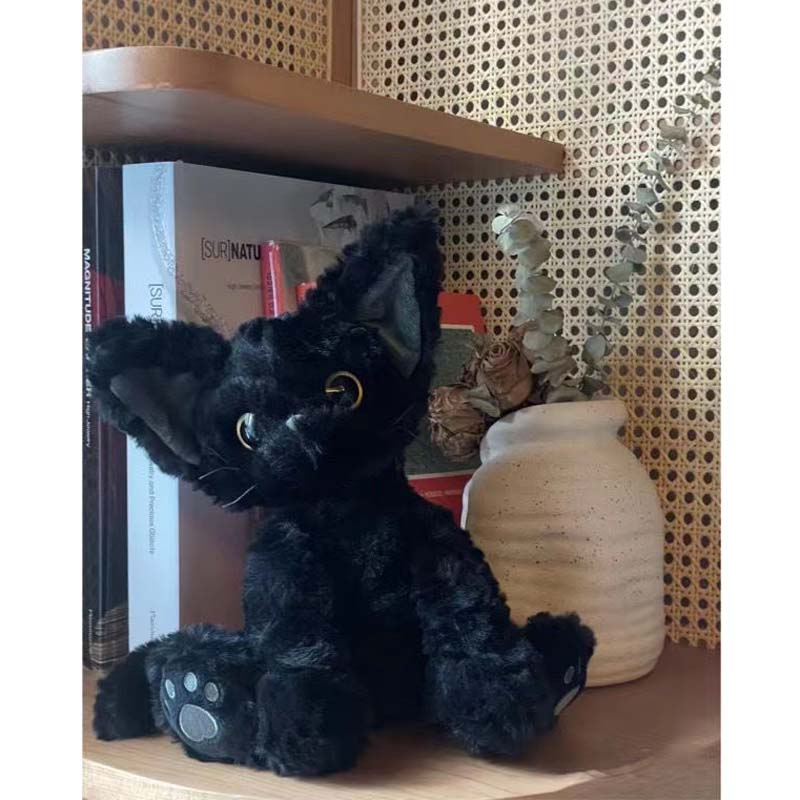 Cute Black Kitty Soft Plush Toy