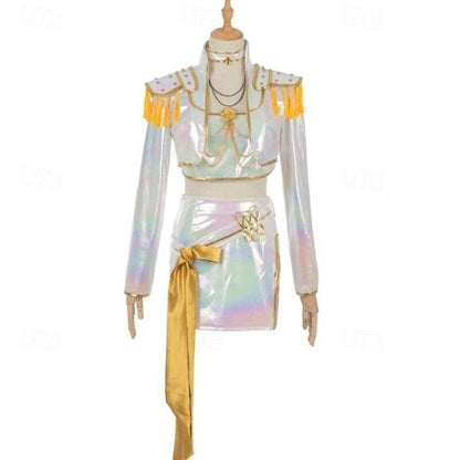 Shiny Kpop Girl Halloween Costume Hologram Dress