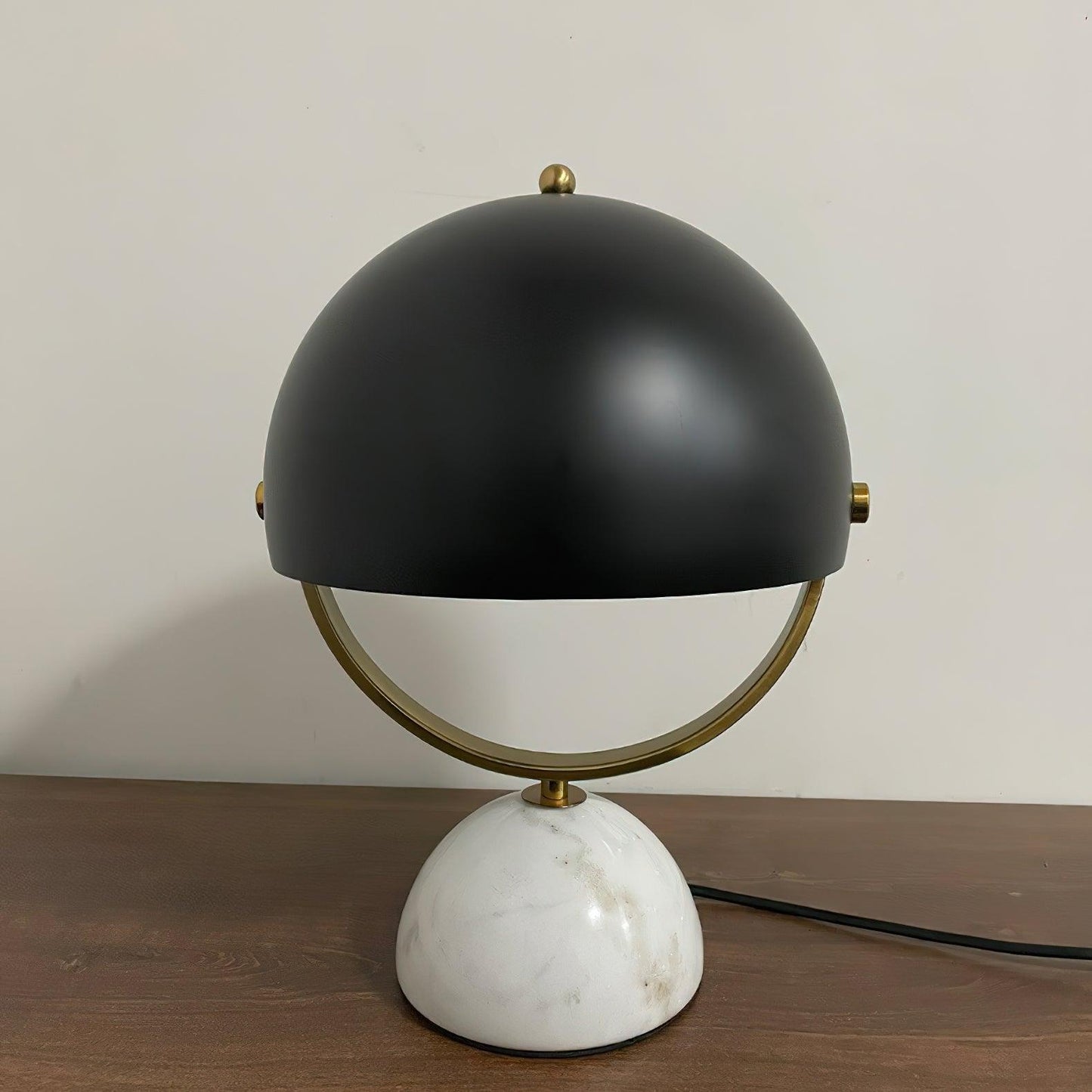 Elegant White Marble Desk Lamp