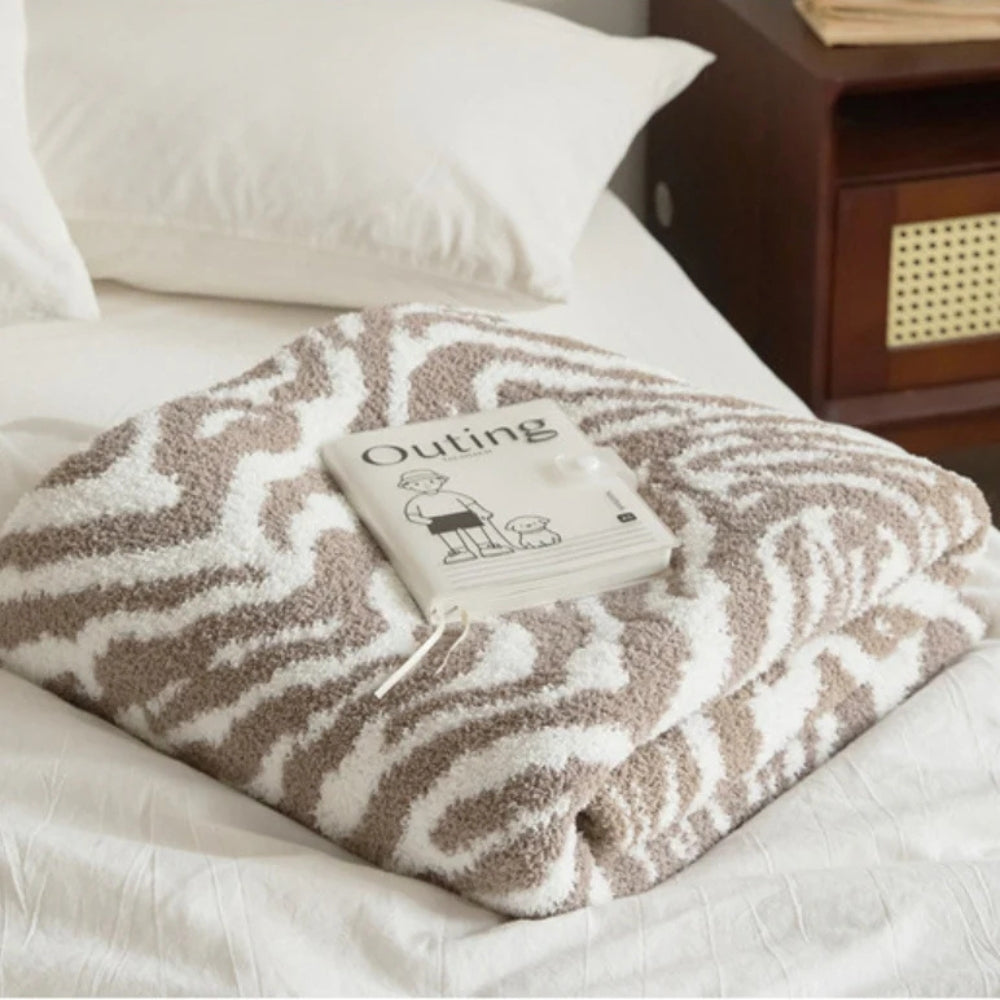 Soft Animal Print Throw Blanket