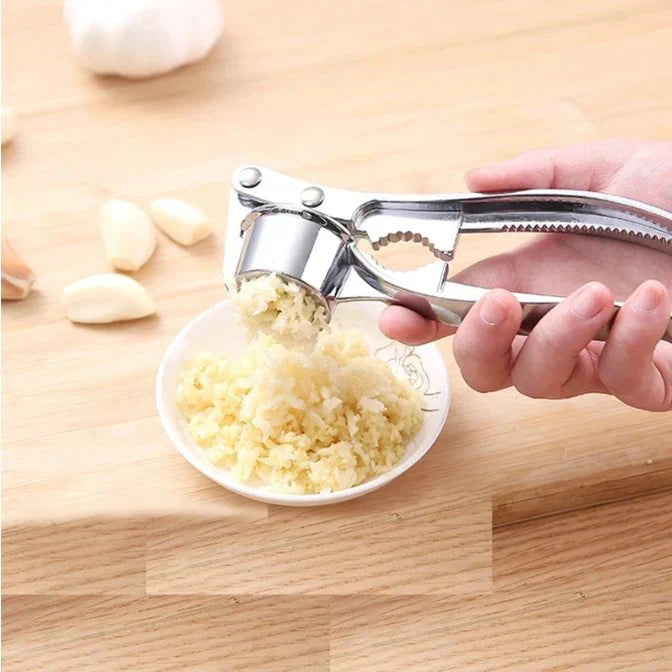 Heavy Duty Stainless Steel Garlic Crusher