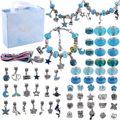 Fun Beaded Jewelry Making Kit for Kids with Shiny Beads