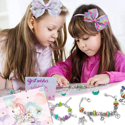 Fun Beaded Jewelry Making Kit for Kids with Shiny Beads