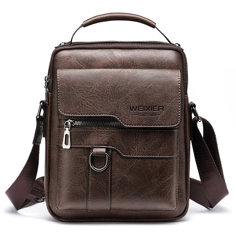 Classic Men's Real Leather Crossbody Bag - Cofik
