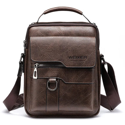 Classic Men's Real Leather Crossbody Bag - Cofik