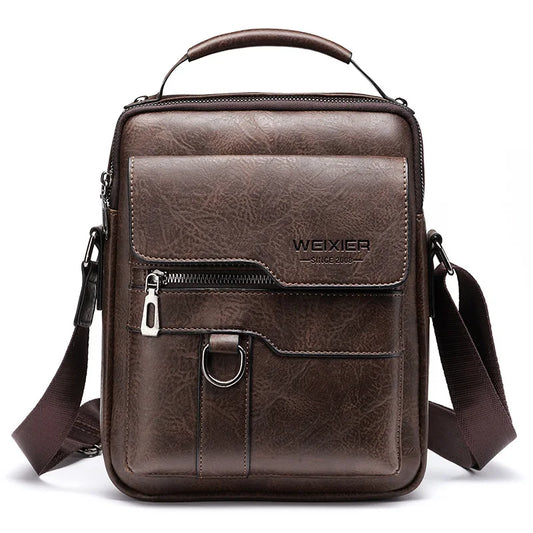 Classic Men's Real Leather Crossbody Bag - Cofik