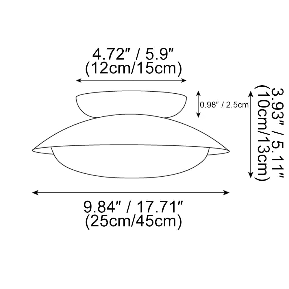 Classic Metal Dome Ceiling Lamp