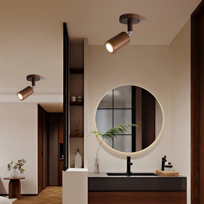 Contemporary Wooden LED Track Light Fixture - Cofik