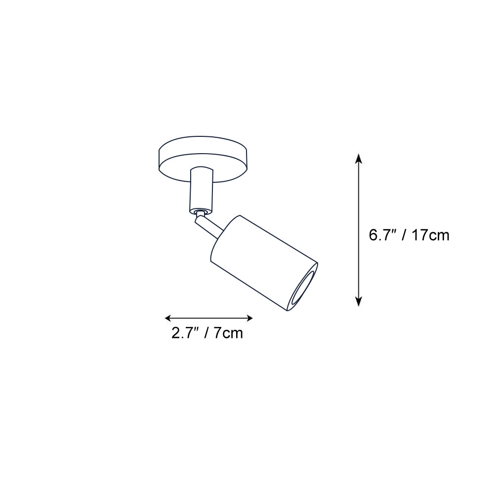 Contemporary Wooden LED Track Light Fixture