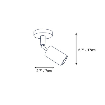 Contemporary Wooden LED Track Light Fixture