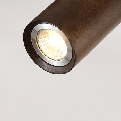 Contemporary Wooden LED Track Light Fixture