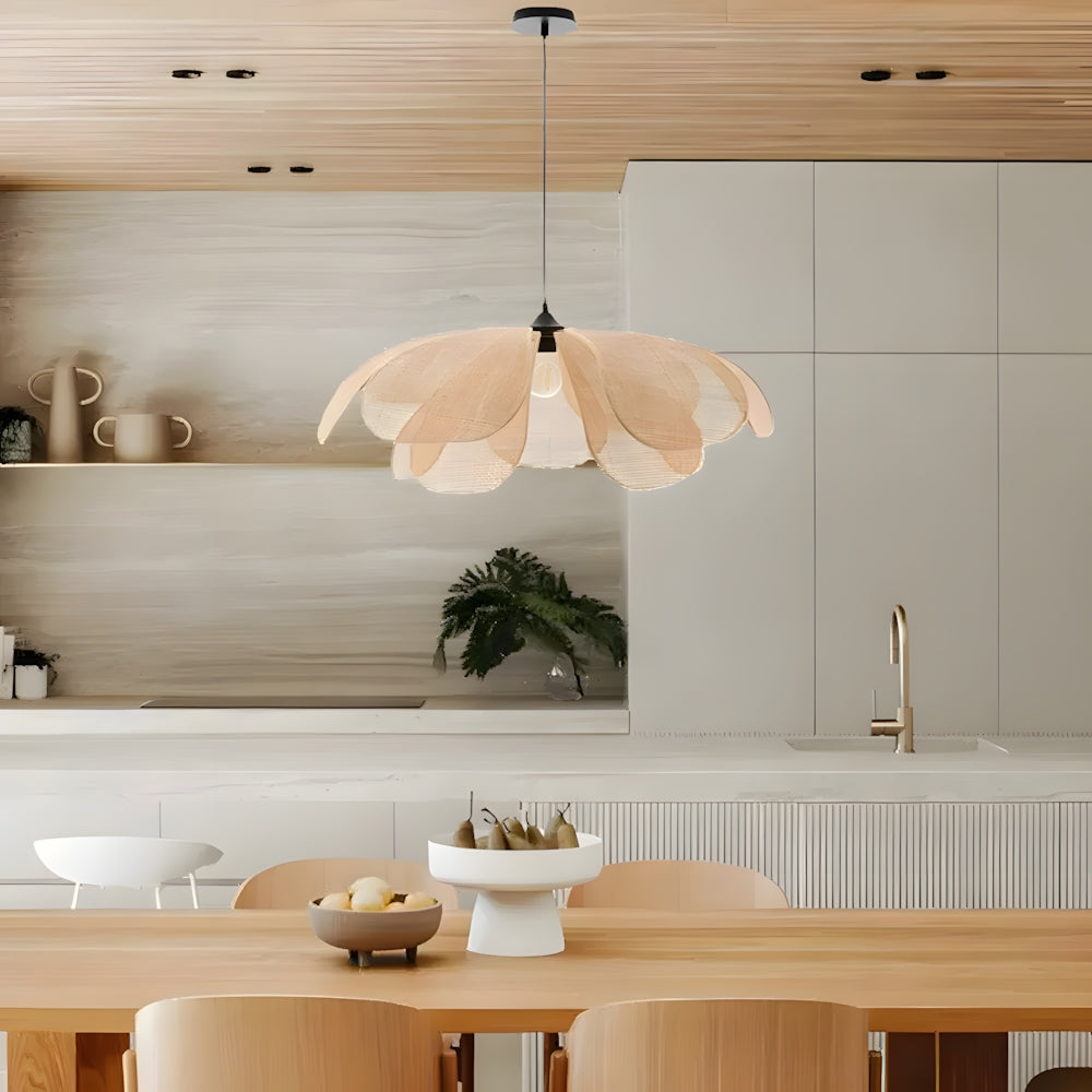 Natural Woven Pendant Lamp for Kitchen Dining Room