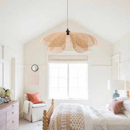Natural Woven Pendant Lamp for Kitchen Dining Room