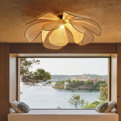Natural Woven Pendant Lamp for Kitchen Dining Room