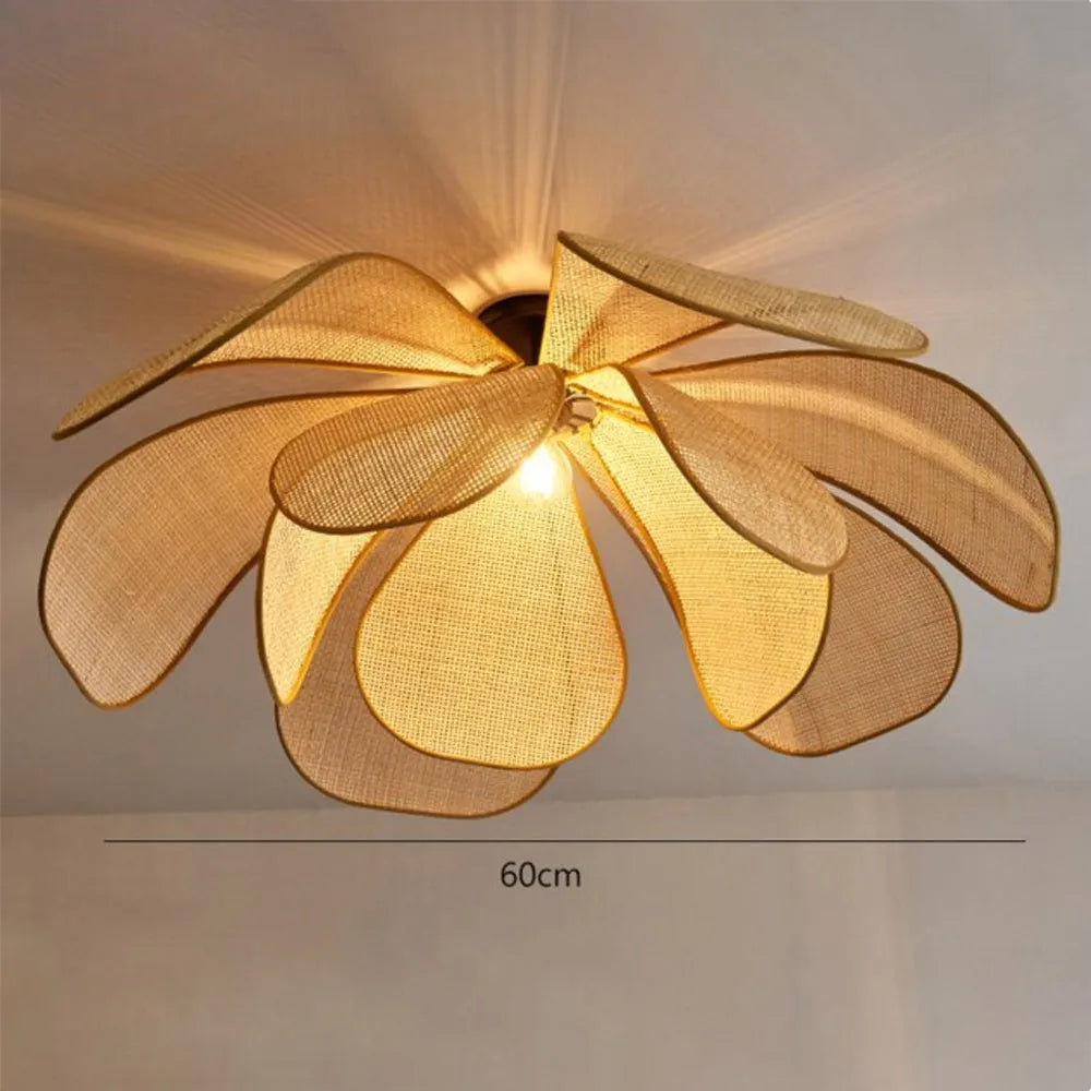 Natural Woven Pendant Lamp for Kitchen Dining Room