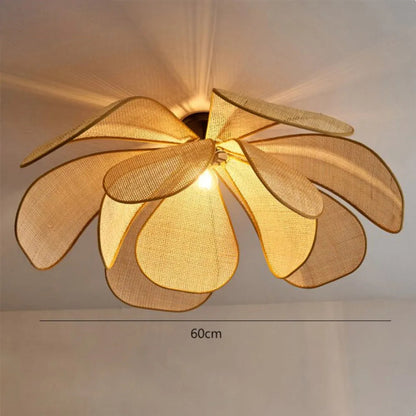 Natural Woven Pendant Lamp for Kitchen Dining Room