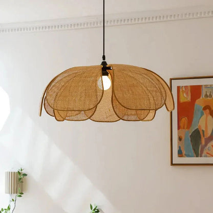 Natural Woven Pendant Lamp for Kitchen Dining Room