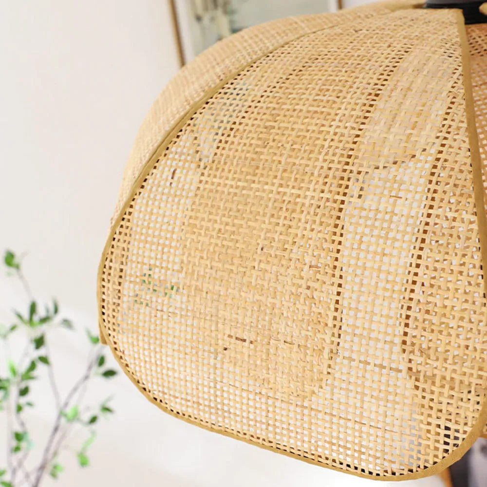 Natural Woven Pendant Lamp for Kitchen Dining Room